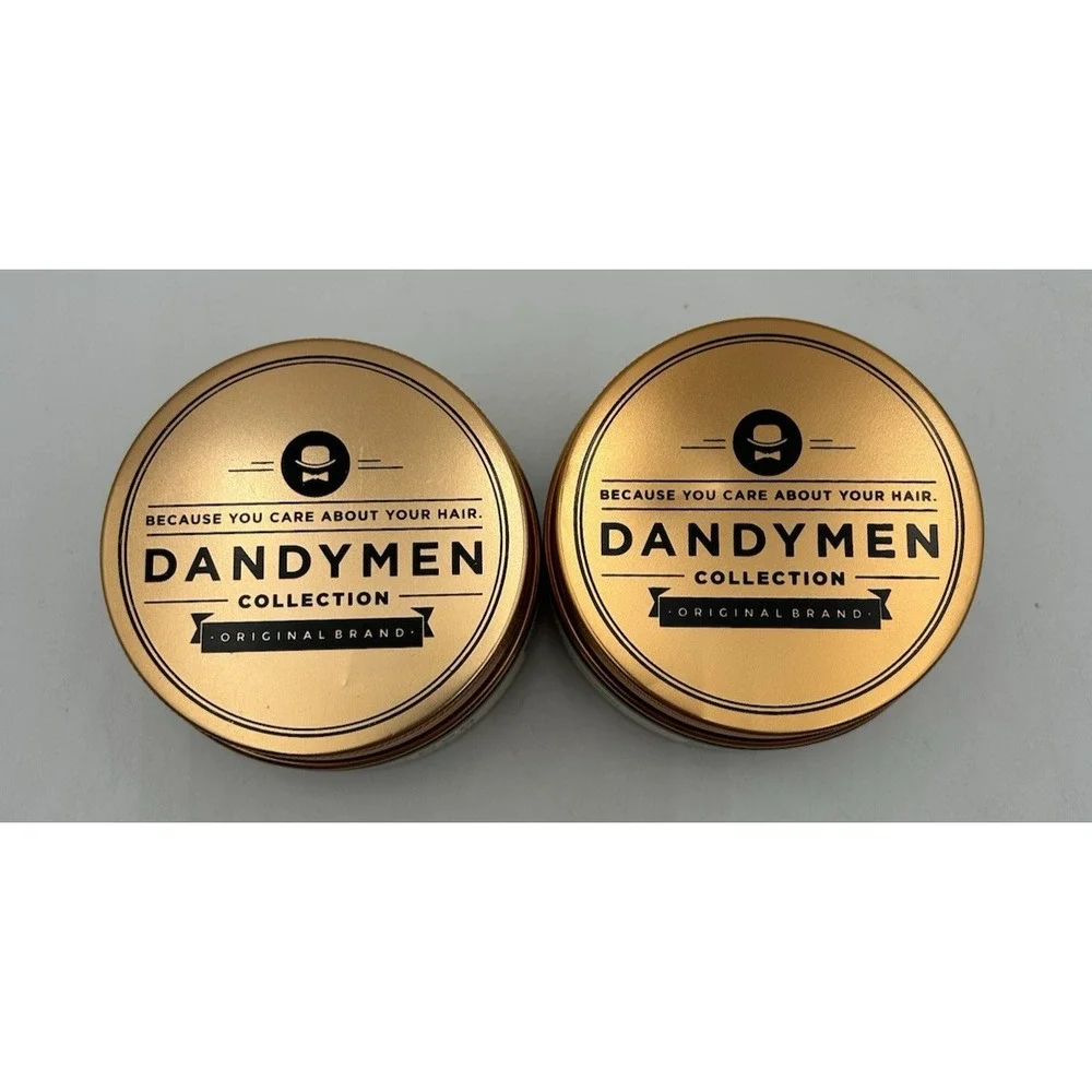 Dandymen Collection Mens Hair Moulding Cream Medium Pliable Hold 3.4 oz Lot of 2